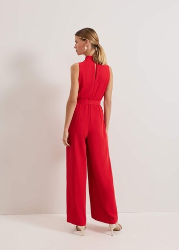 Phase Eight Elika Red Jumpsuit Red Australia | GF9324865